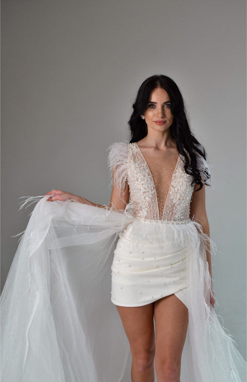 Custom wedding gown